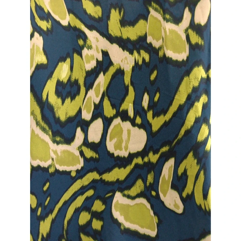 Bellisima by Kim Gravel Tunic Womens Plus 3X Green Blue Flowing Geometric Career - Picture 6 of 12